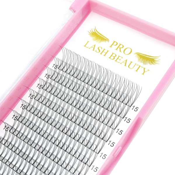 Premade Volume Eyelash Extensions Short Stem 3D-C-0.07-11 Premade Fans Eyelash Extensions Pre made Lash Fans 3D 5D 7D Volume Lash Extensions .07 .10 C D Curl(3D-C-0.07,11mm)