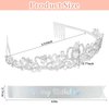 BAHABY Birthday Crown for Women, It's My Birthday Sash & Rhinestone Tiara Set Princess Birthday Sash and Tiara for Women Birthday Decoration Rhinestone Headband for Women Girls- Silver