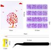 10400PCS Light Purple Rhinestones, Jelly Resin Rhinestones for Nails, Flatback Non Hotfix Crystals DIY Rhinestones for Crafts with 15 cm Pencil Sharpener and Tweezer & Picker Pen (Light Purple AB)