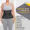 QEESMEI Postpartum Belly Band Abdominal Binder Post Surgery C-section Belly Binder Wrap Girdle Recovery Belt Back Support (Small/Medium, Black)