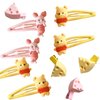 Anime Winne the Pooh Hair Clips 10 Pieces for Family Friend Gifts