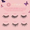 Lilly Lashes Butterfl'eyes Faux Mink Lashes, Half Lashes Natural Look & Feel, False Eyelashes, Reusable Eyelashes 20x, No Trimming + Easy to Apply, Flare Style, Lash Glue not Included 13mm (Fantasy)