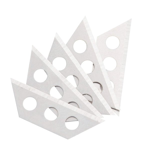 Sheffield 12851 Mini Utility Blades, 5 Piece | Fits Sheffield 12116 and 121126 Mini Utility Knifes | 1-1/8” x 3/8” Blades | Do-Everything Blade for a Do-Everything Knife