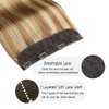 VINBAO Human Hair Extensions Wire Hair Color 10 Light Brown to 16 Blonde Highlight 22in 85g Wire Hair Extensions Invisible Hairpiece Remy Human Hair Extensions (#101616 22in)
