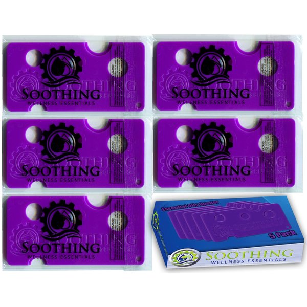 Soothing Wellness Essentials 5 Pack Essential Oils Opener Key Tool Set (Orchid Purple) - The Perfect Opener and Remover Accessory for Roller Balls and Caps on Most Bottles