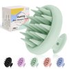 Soft Silicone Hair Scalp Massager Shampoo Brush, Upgraded Hair Scalp Scrubber for Dandruff Removal for Wet Dry Hair Scalp Brush Easily Reach the Root of Thick Curly Hair Scalp Massager Hair Growth