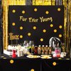 Furever Young Gold Glitter Banner – Dog Birthday Banner – Cat Birthday Decorations – Funny Puppy and Kitten Birthday Party Supplies and Gifts