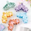KICOSY 5PCS Flower Hair Clips for Women, Hawaiian Flower Claw Clips for Thick Hair, 4.2 inches