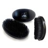 G.B.S Dual Hair Bristle Brush for Beard and Hair Hi-Gloss Block Wood Handle Curved Vegan Bristles