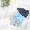 Tassels High Chair Banner For 1st Birthday，First Birthday Party Decorations，Baby Boy 1st Birthday Banner，Cake Smash Backdrop Banner，Rustic Theme 1st Birthday Decorations (Blue)