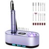 GOLEEXU Nail Drill Electric File: 40000RPM Professional E File Kit Efile Machine Filer for Shaping, Buffing, Removing Acrylic Gel Nails, Manicure Pedicure Kit with 12Pcs Nail Bits, Home Salon Use