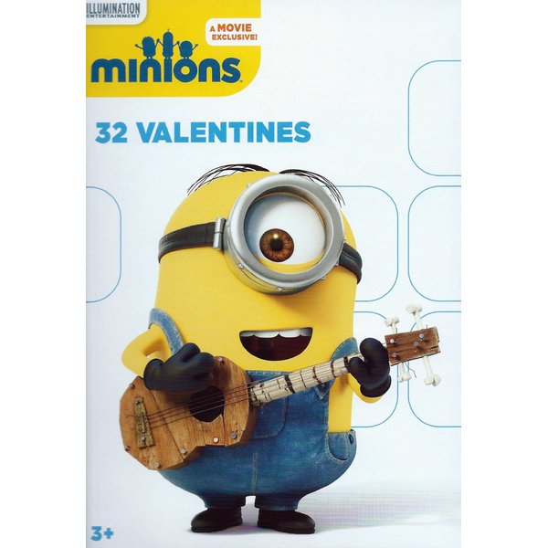 Minions Box of 32 Valentines Cards