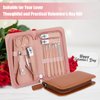 Manicure Set-Stainless Steel Nail Care Set-12 in 1 Professional Ingrown Toenail Clipper Grooming Tool-Pedicure Kit & Toe Nail Cutter-Thick Nail Scissors Toiletries with Cuticle Trimmer (Rose Gold)