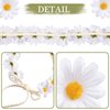 Whaline 16Pcs Sunflower Hair Wreath Hair Clip Set Sunflower Daisy Hair Headband Bridal Hair Headpiece Floral Hair Barrettes Hair Pins Spring Summer Hair Accessories for Girls Women Wedding Party