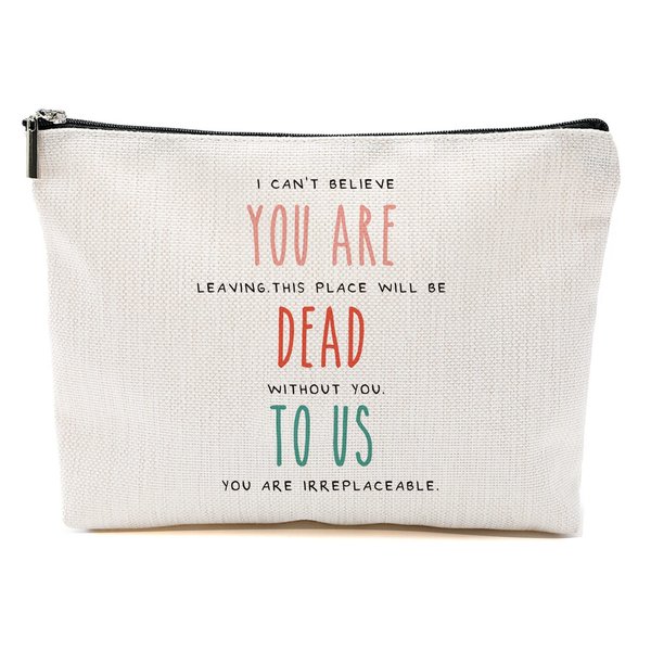 Coworker Leaving Gifts for Women, Retirement Gifts, Going Away Gifts, Coworker Goodbye Gift, Farewell Gifts for Coworkers, Friends, Boss, Funny Farewell Makeup Bag - I Can’t Believe You are Leaving
