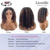 Curly Bob Wig Human Hair Pre Plucked Highlight Brown Curly Bob 13x4 HD Lace Frontal Wigs Free Part Glueless Deep Wave Highlight Wigs Black and Brown Ombre Curly Human Hair Bob Wigs for Black Women