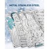 Piececool 3D Metal Puzzles for Adults, Snowy Owl Model Kits, Difficult DIY Assembling Metal Crafts Building Kits Christmas Birthday Gifts
