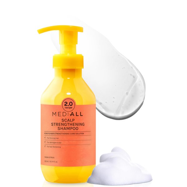 MEDIALL Hair Growth Shampoo Fresh Citrus - Purifying Hair Loss Shampoo for Men & Women | Volumizing & Hair Thickening Shampoo | Hair & Scalp Moisturizing Shampoo for Hair loss | Organic Shampoo 10oz.