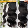 WENYU Body Wave Human Hair Ponytail Extension For Black Women With Magic Paste Wrap Around Ponytail Human Hair Ponytail For Black Women Body Wave Clip In Ponytail Hair Extensions 18 Inch 100g