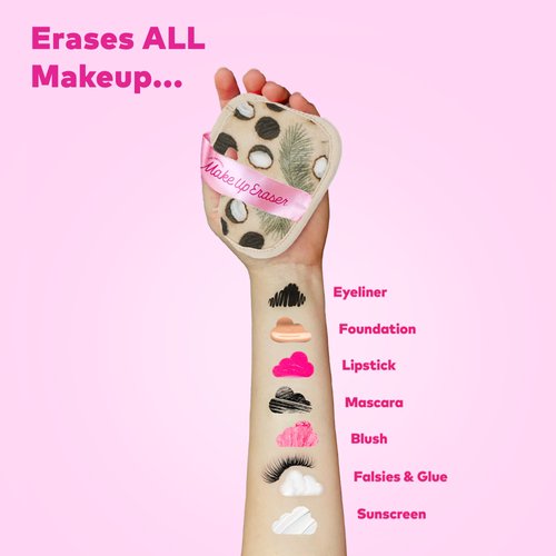 Makeup Eraser The Original, 7-Day Set, Erase All Makeup with Just Water, Including Waterproof Mascara, Eyeliner, Foundation, Lipstick, Sunscreen, and More! Coconuts, 7ct.