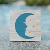 FINGERINSPIRE 4 PCS Sun Moon Stencils for Painting with Brush 5.9x5.9inch Reusable Sun Moon Face Template Hollowed Emoticon Stars Stencil Plastic Fantasy Theme Template for Floor Furniture Decoration