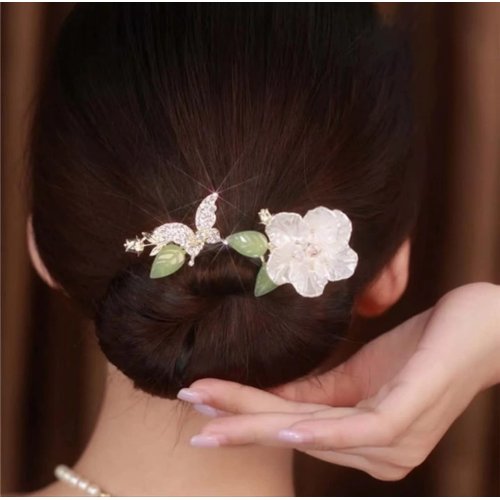 3PCS Ins Style Elegant Lazy Hair Curler, Crystal Hair Bun Maker, French Twist Hairstyle Bun Hair Accessories
