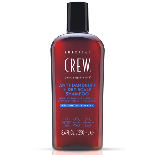 American Crew Anti-Dandruff + Dry Scalp Shampoo, Citrus Mint Scent, 8.45 Oz