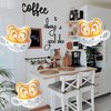 CYMYLAR 3 Pcs Coffee Latte Balloons/Coffee Birthday Party Decorations/I Love You A Latte/Coffee Booth Decoration/Coffee Lovers Party Decorations/Wedding/Coffee Bar Wall Table Decorations/Adults Party