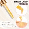 DAGEDA Gold Body Shimmer Oil, Luxurious Shimmer Body Oil,Body & Face Highlighter for Makeup,Lightweight and Non-Greasy Body Glow Oil,Smooth Body Illuminator for Skin 1.1 fl.oz.