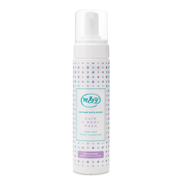 Mum & You New Baby Safe & Sound Hair & Body Wash,1 ea (6.76 fl oz) -Gentle on Newborn Skin,Tear Free, Hypoallergenic & Dermatologically Tested. Gentle & Kind on Sensitive Skin & Hair. One-Hand Pump