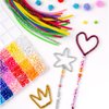 PATIKIL 30cm/11.8" Pipe Cleaners Chenille Stem, 100Pcs Glitters Fuzzy Sticks Pipe Cleaner Craft Supplies for DIY Art Creative Decoration Projects, White