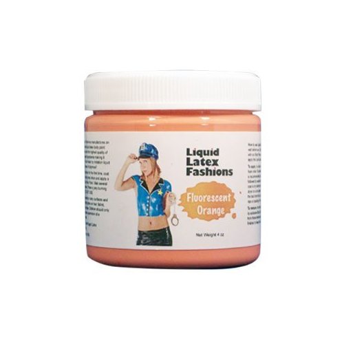 Ammonia Free Liquid Latex Body Paint 8oz Fluorescent Orange