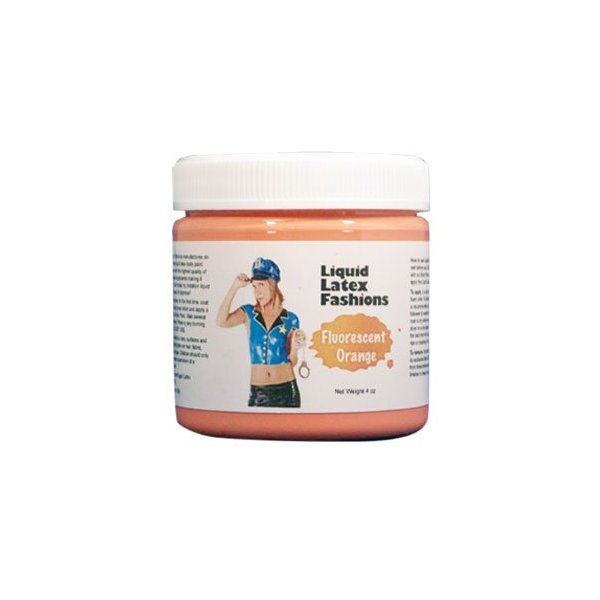 Ammonia Free Liquid Latex Body Paint 8oz Fluorescent Orange