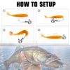 AMYSPORTS Trout Freshwater Jig Head Hook Saltwater Tackle Jig Hook Lead Round Ball Fishing Jigs Lead Sharp 25pcs 3/8oz