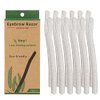 Biodegradable Eyebrow Razors, Facial Hair Remover, Shaver, Trimmer, Shaper, Dermaplaning Tool, 12 pcs Natural Color
