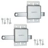 Garage Door Side Lock Inside Deadlock for Most Garage Door Galvanized Steel -2pack
