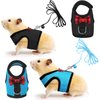 2 Pieces Guinea Pig Clothes Soft Mesh Guinea Pig Harness with Safe Bell, Baby Ferret Harness and Leash Set for Hamster, Baby Ferrets, Rats, Guinea Pig, Chinchilla, Teacup Chihuahua