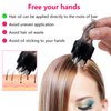 Hair oil applicator for scalp，Hair oiling applicator,Root comb applicator bottle, Scalp oil applicator,scalp massager hair growth, Ball Hair Oil Applicator Bottle（Black）