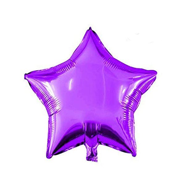 18" Star Balloons Foil Balloons Mylar Balloons for Party Decorations Party Supplies, Purple, 10 Pieces