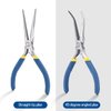 VISEMAN 6" Mini Needle Nose Pliers with Comfort Grip Handles, 2PCS Long Nose Pliers Set for Handmade Craft