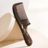 TAN MUJIANG Hair Comb for Women Natural Wood Antistatic Koi Carp 1pc