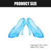 TOYANDONA 30 Pairs Doll Shoes, Fashion Doll High Heels Shoes Miniature Doll Shoes Mini Doll Costume Accessories for Girls Dollhouse Crafts ( Blue )