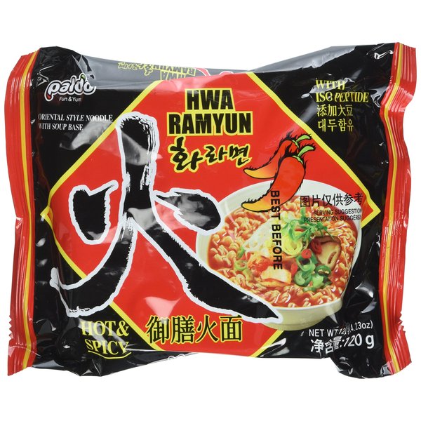 Paldo, Hwa Ramen Instant Noodles, 5 Count