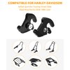 PBYMT Black Detachable Mounting Luggage Rack Latch Clips Compatible for Harley Davidson Softail Sportster Touring Street Glide Road King Electra Glide 1986-2024
