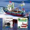 MEOA Fishing Boat Building Blocks Toys 582pcs Marine Theme City Ship Model Building Kits Fishing Ships Building Set for Boys Ideal Gifts for Kids and Adults