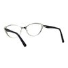 PASTL Womens Reading Glasses Magnified Readers Cateye Frame Spring Hinge Silver +2.75