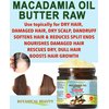 Botanical Beauty MACADAMIA OIL BUTTER 100% Pure Natural VIRGIN UNREFINED Cold-Pressed 8 Fl oz 240 ml for Face, Skin, Body, Hair, Lip, Nails. Rich in Vitamin E, Omega 3, Omega 6