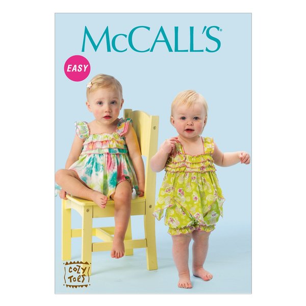 McCall's Pattern Company M6942 Infants' Romper, Size YA5