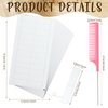 288 Pcs Hair Extensions Tape Tabs Double Sided Tape in Hair Extension Remover with Rat Tail Parting Combs Adhesive Extension Replacement for Women Girls Holiday Favors, 4 cm x 0.8 cm(White, Pink)
