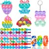 56 Pcs Pop Party Favors for Kids, Fidget Treasure Box Toys, Classroom Prizes, Pinata Filler Goody Bag Stuffers, Treasure Chest, Carnival Prize Box Toys for Boys Girls, Easter Basket Eggs Fillers
